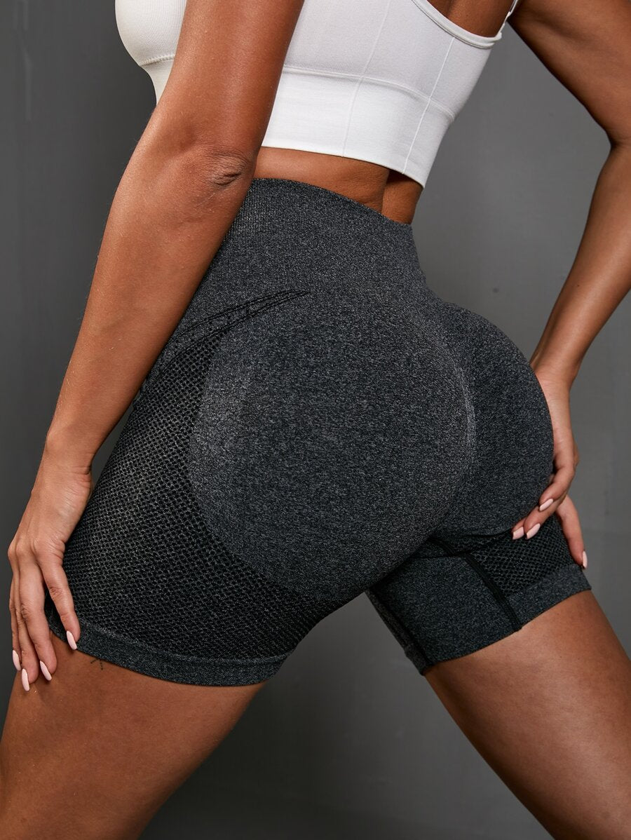 Short Fitness Feminino Sem Costura para Corrida e Treino