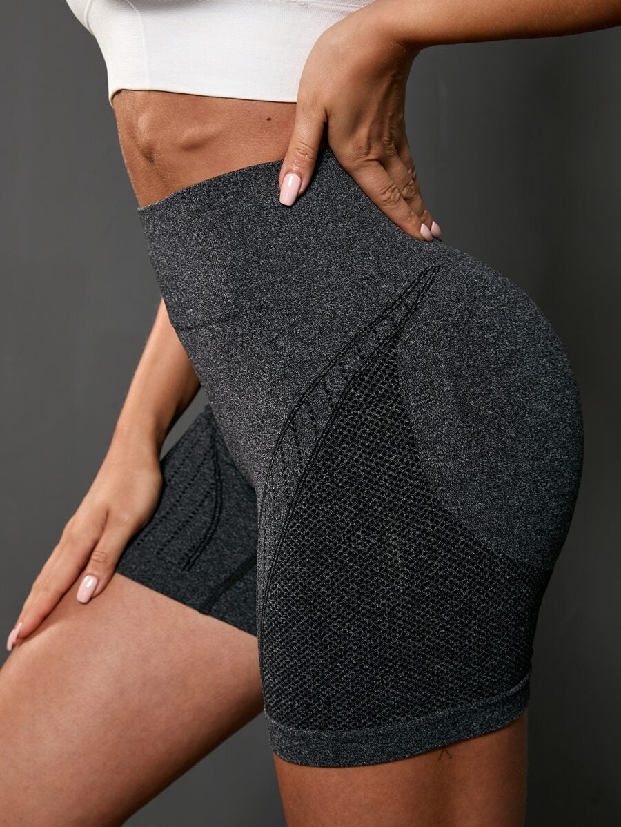 Short Fitness Feminino Sem Costura para Corrida e Treino
