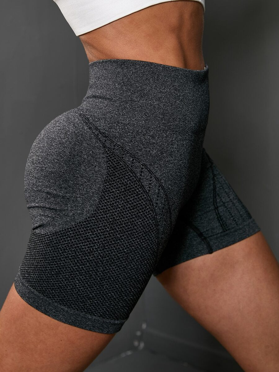 Short Fitness Feminino Sem Costura para Corrida e Treino