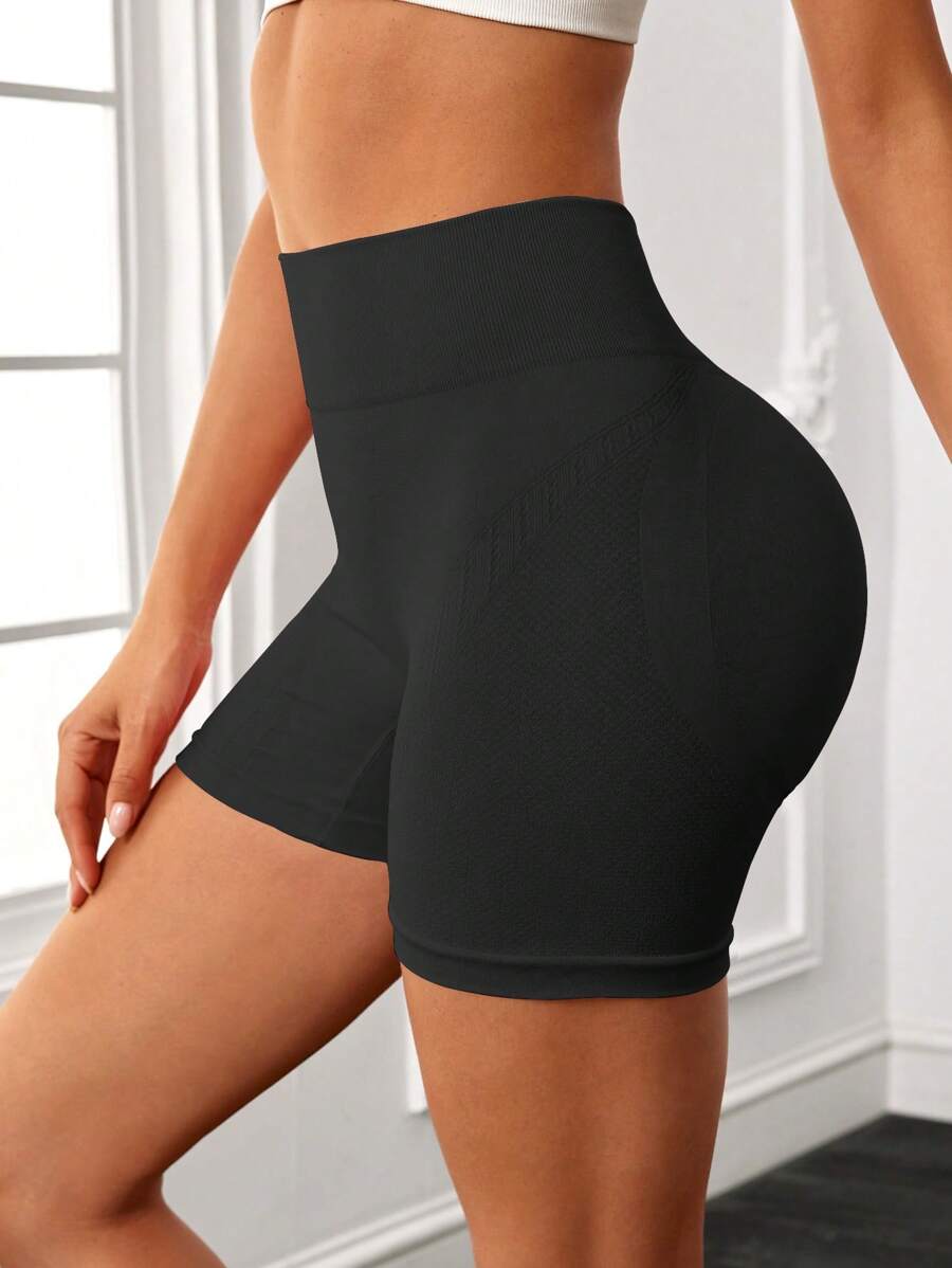 Short Fitness Feminino Sem Costura para Corrida e Treino