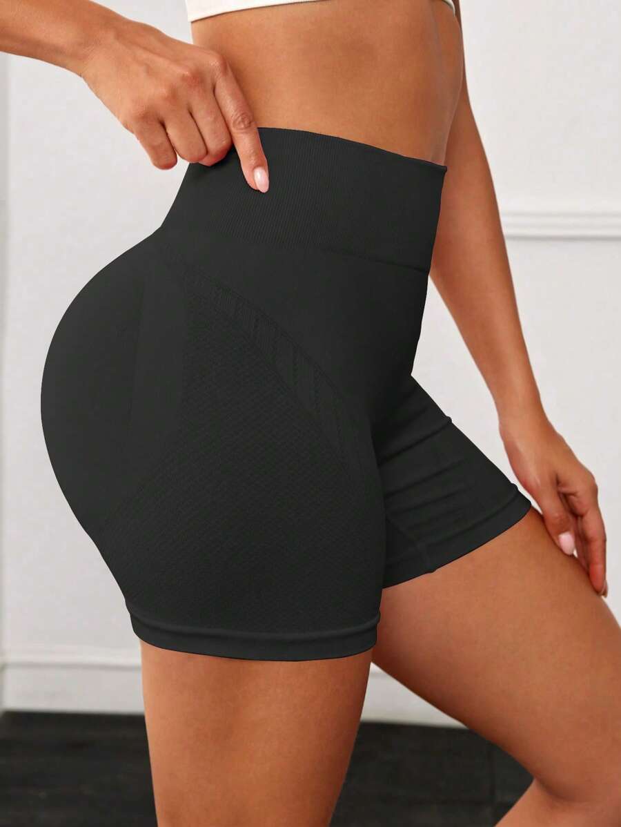 Short Fitness Feminino Sem Costura para Corrida e Treino
