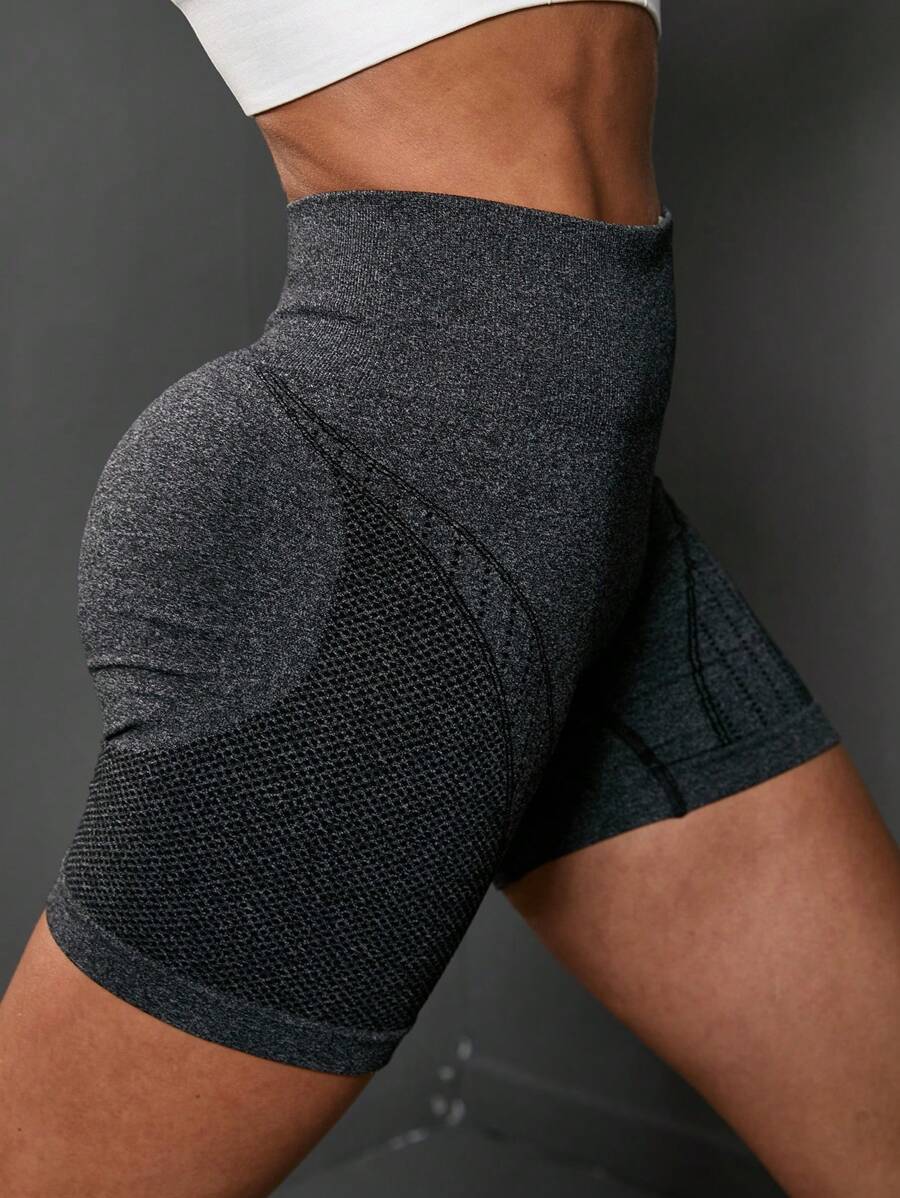 Short Fitness Feminino Sem Costura para Corrida e Treino