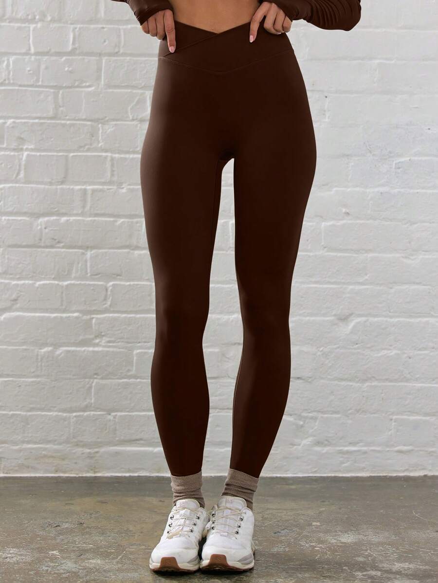 Legging Fitness Feminina com Efeito Degradê e Cintura Alta