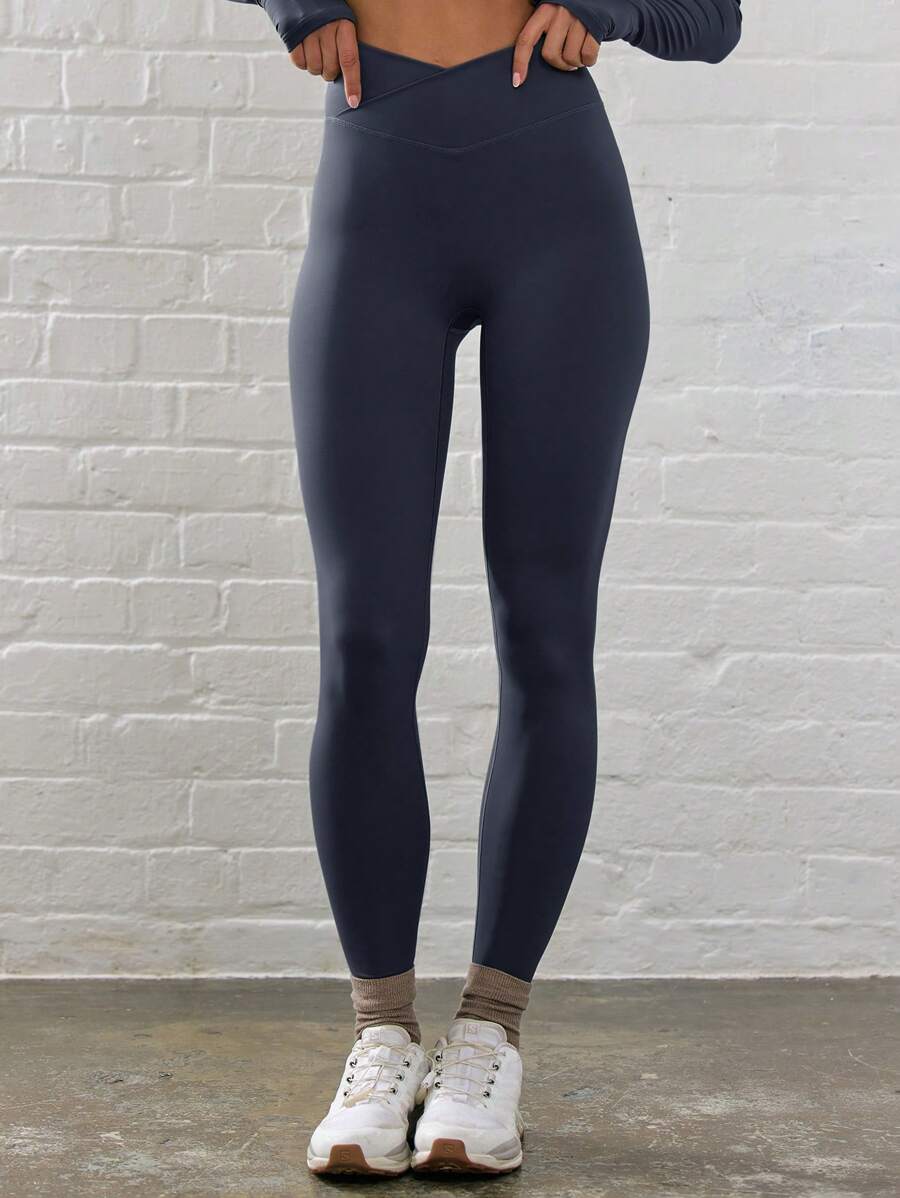 Legging Fitness Feminina com Efeito Degradê e Cintura Alta