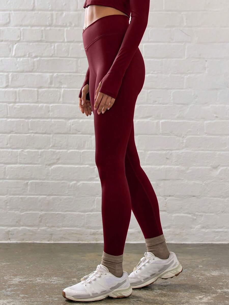 Legging Fitness Feminina com Efeito Degradê e Cintura Alta