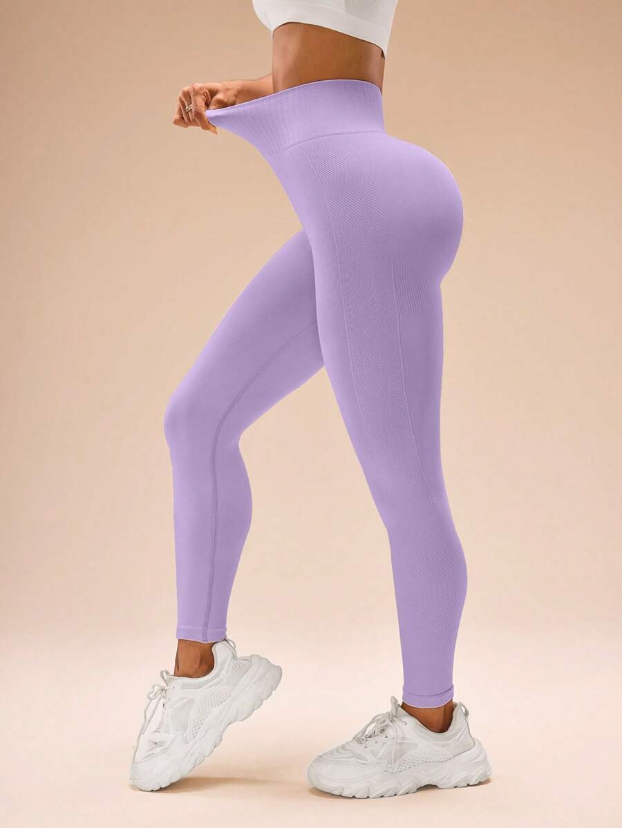 Legging Fitness Feminina Sem Costura de Cintura Alta