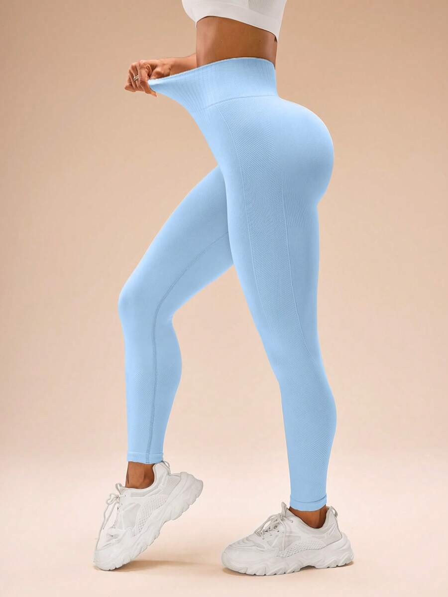 Legging Fitness Feminina Sem Costura de Cintura Alta