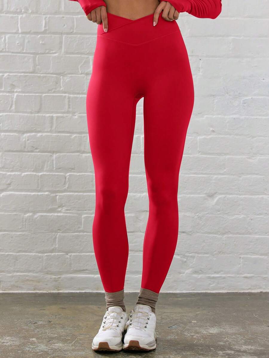 Legging Fitness Feminina com Efeito Degradê e Cintura Alta