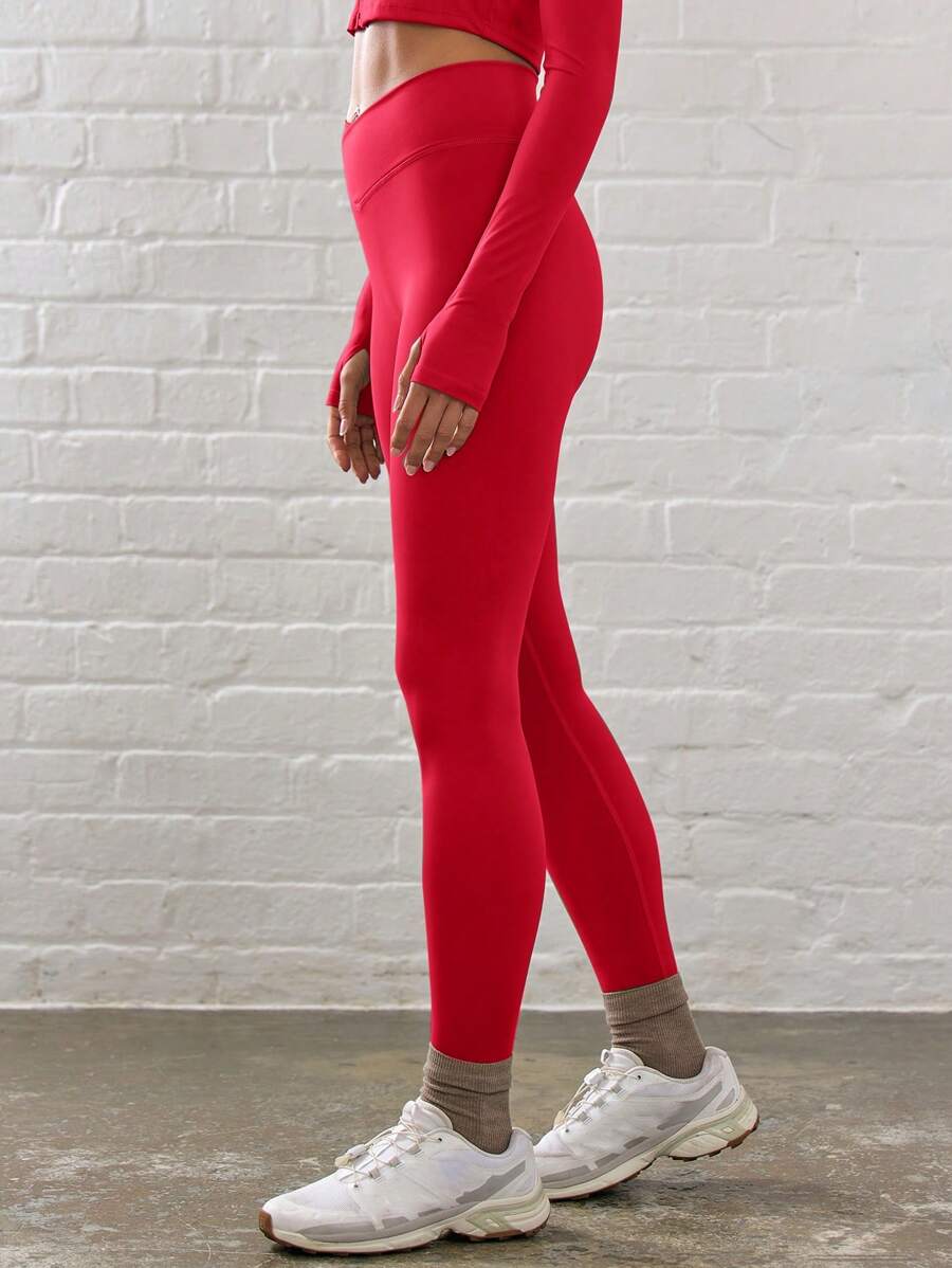 Legging Fitness Feminina com Efeito Degradê e Cintura Alta