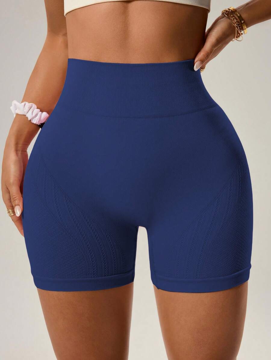 Short Fitness Feminino Sem Costura para Corrida e Treino