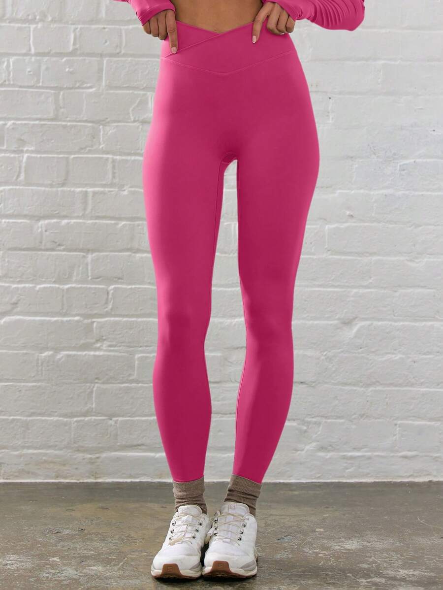 Legging Fitness Feminina com Efeito Degradê e Cintura Alta
