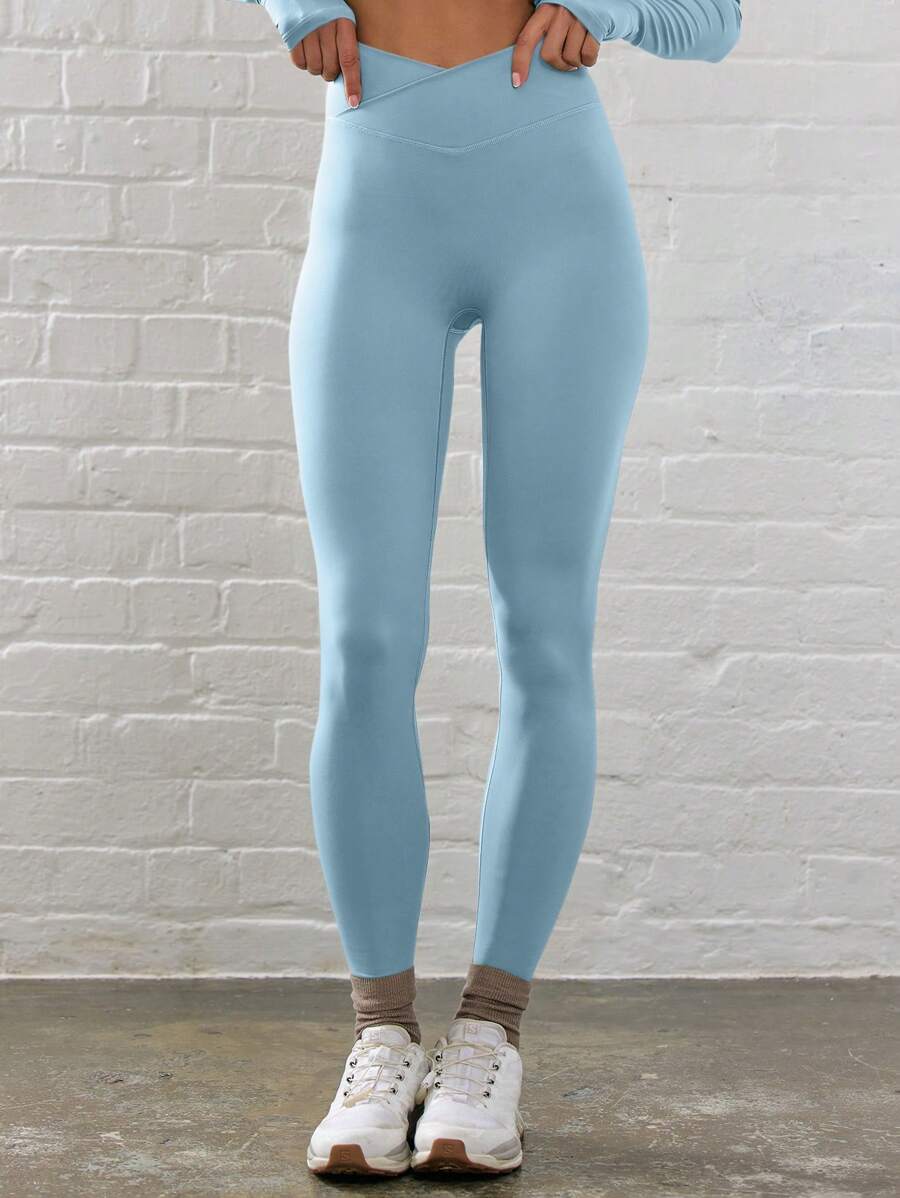 Legging Fitness Feminina com Efeito Degradê e Cintura Alta