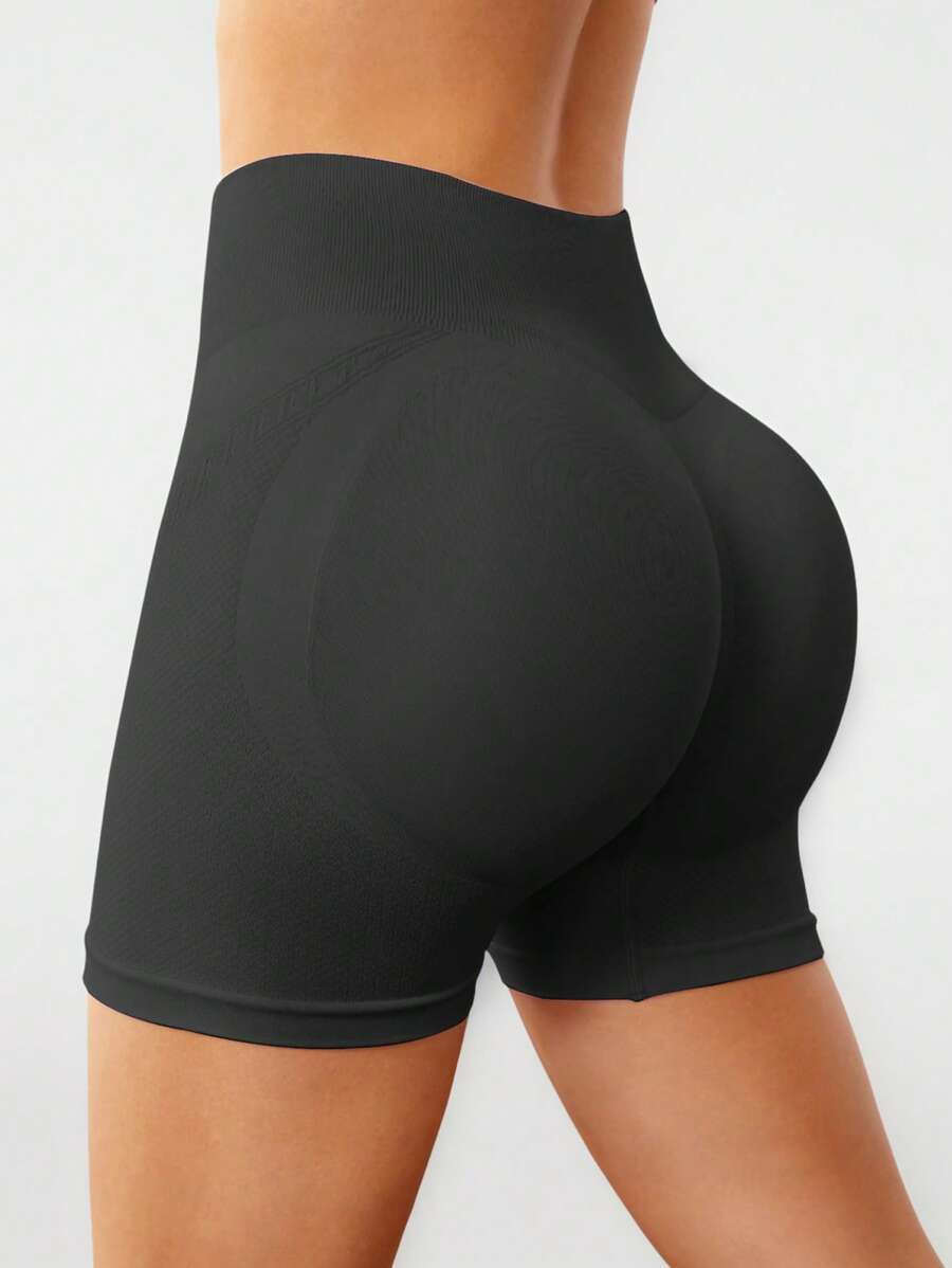 Short Fitness Feminino Sem Costura para Corrida e Treino