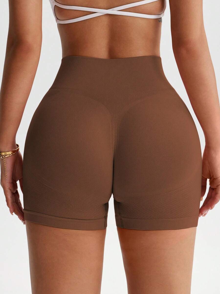 Short Fitness Feminino Sem Costura para Corrida e Treino