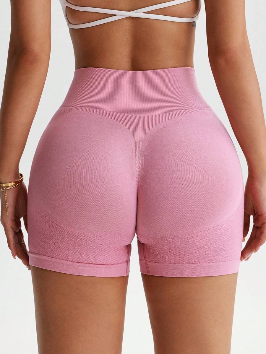 Short Fitness Feminino Sem Costura para Corrida e Treino