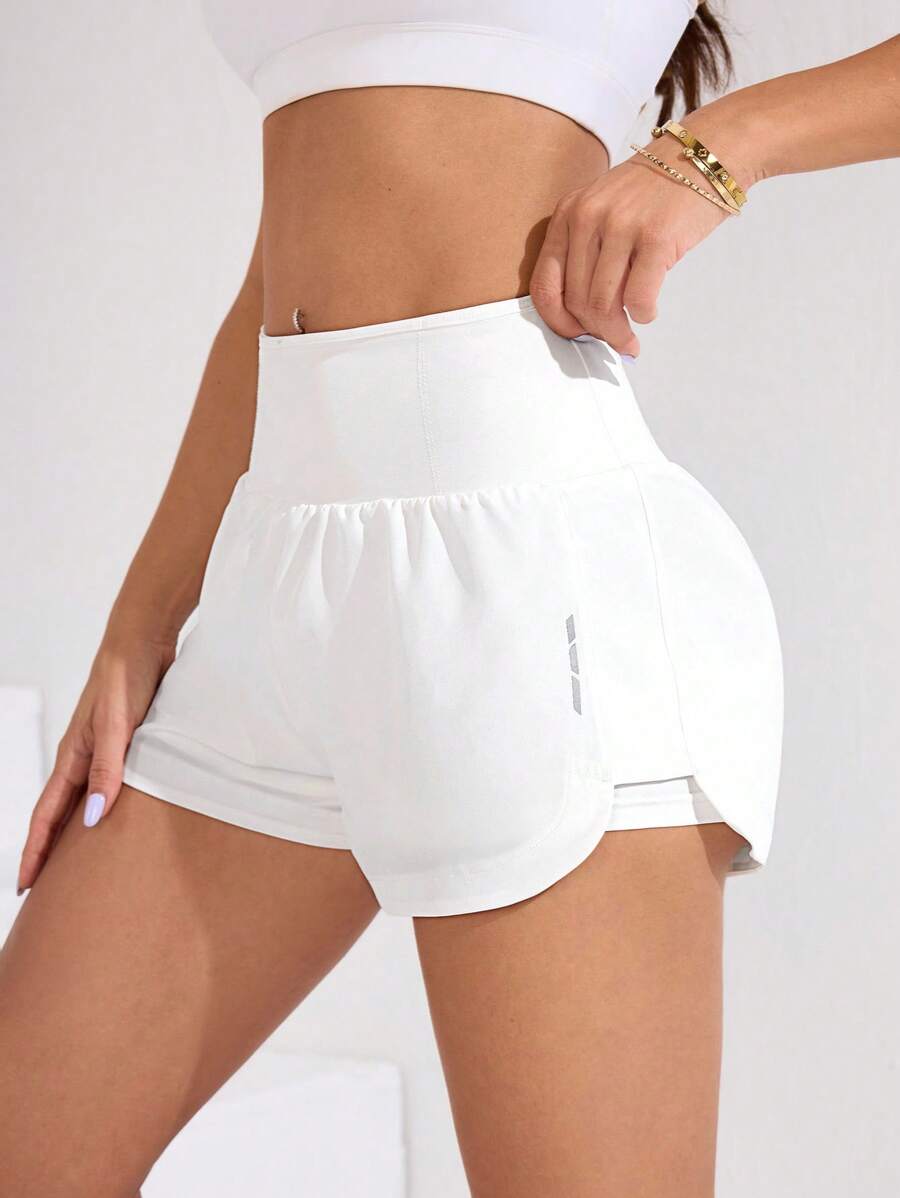 Short Fitness Feminino de Cintura Alta para Treino