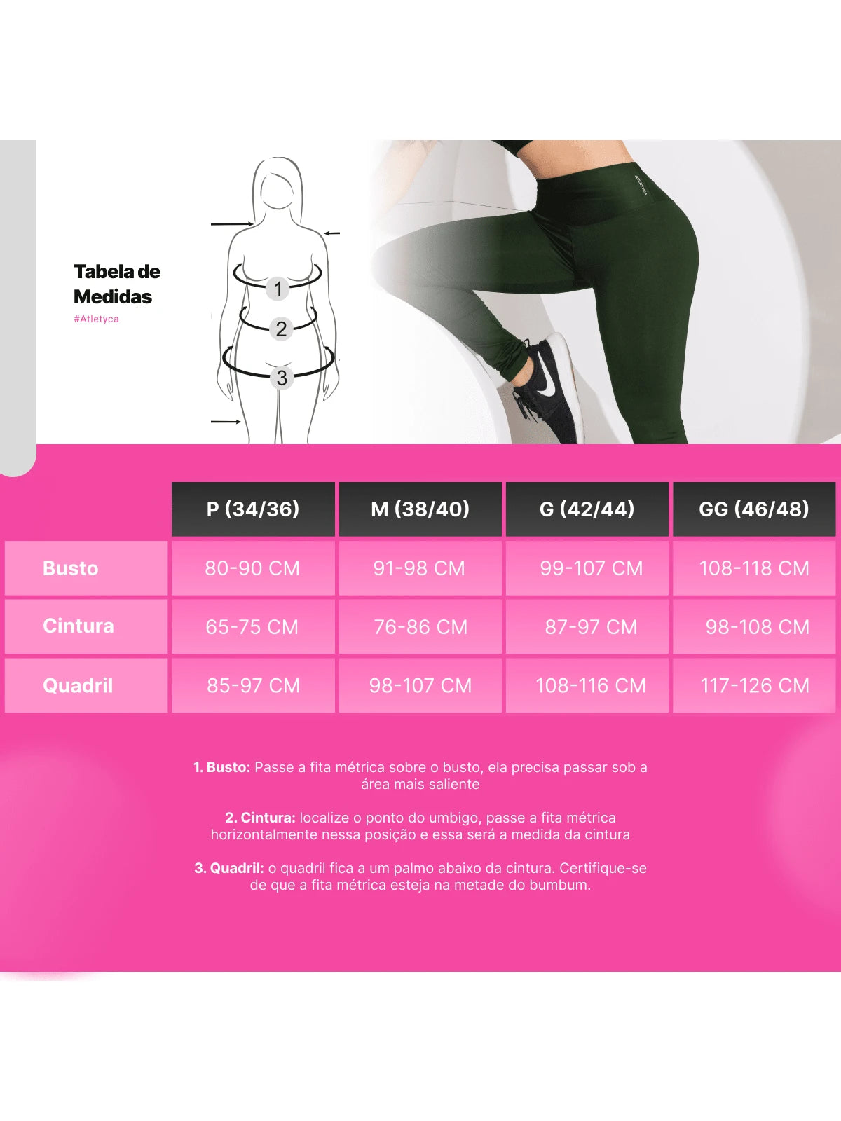 Legging Fitness Feminina Zero Transparência para Academia