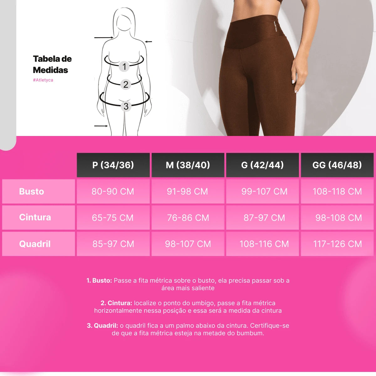 Legging Fitness Feminina Zero Transparência para Academia