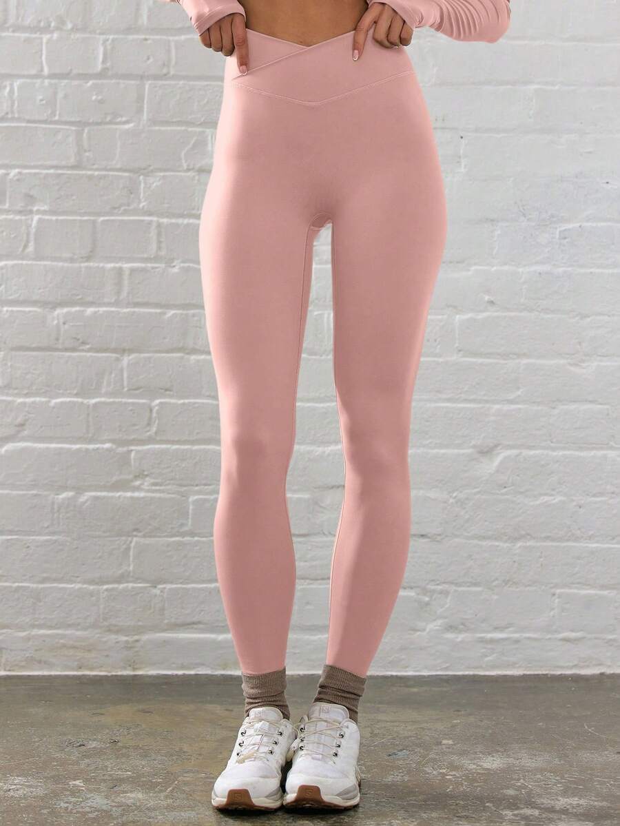 Legging Fitness Feminina com Efeito Degradê e Cintura Alta