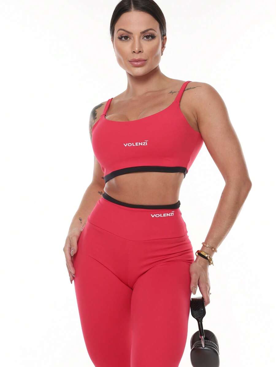 Legging Fitness Feminina Duo de Cintura Alta Zero Transparência