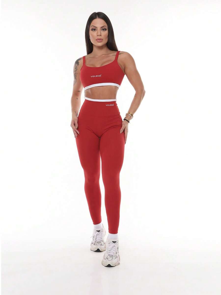 Legging Fitness Feminina Duo de Cintura Alta Zero Transparência