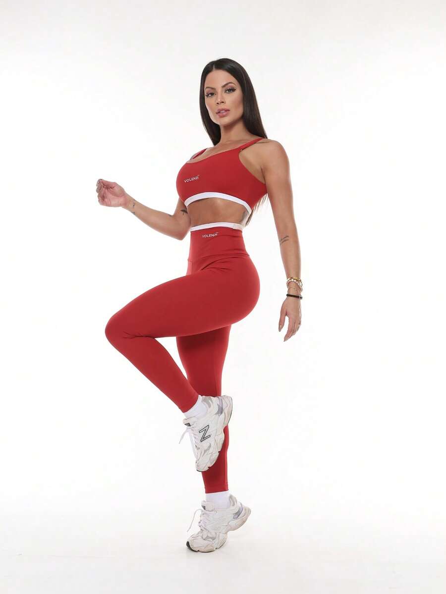 Legging Fitness Feminina Duo de Cintura Alta Zero Transparência