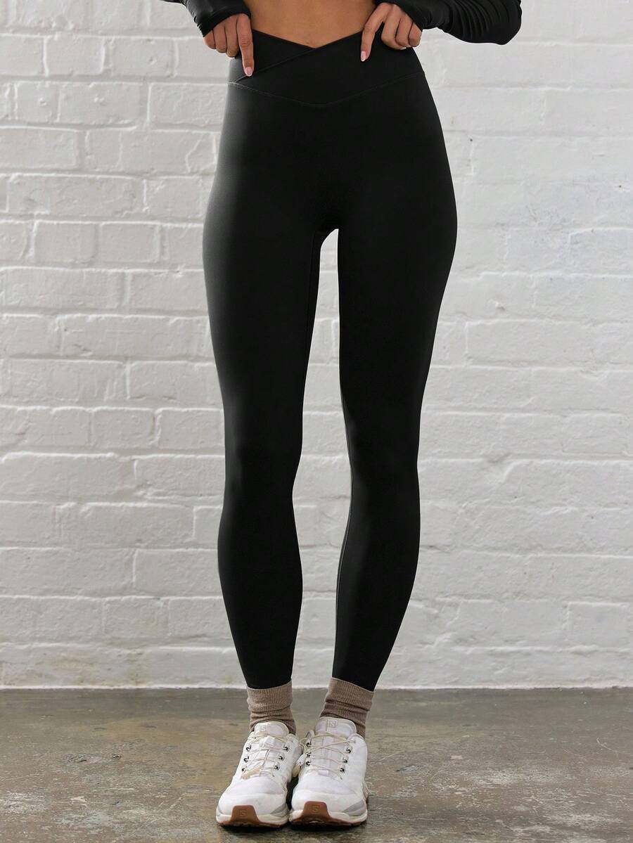 Legging Fitness Feminina com Efeito Degradê e Cintura Alta