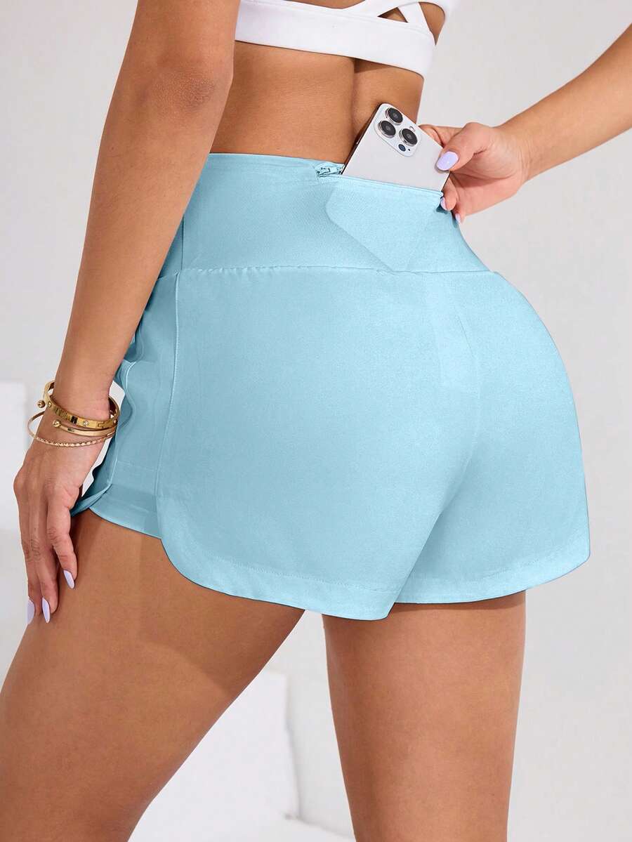 Short Fitness Feminino de Cintura Alta para Treino