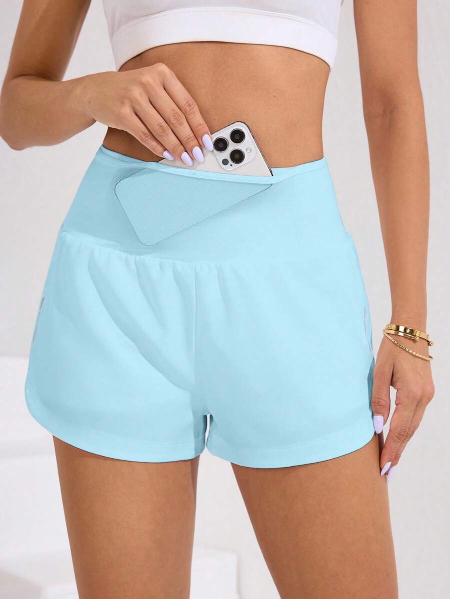 Short Fitness Feminino de Cintura Alta para Treino