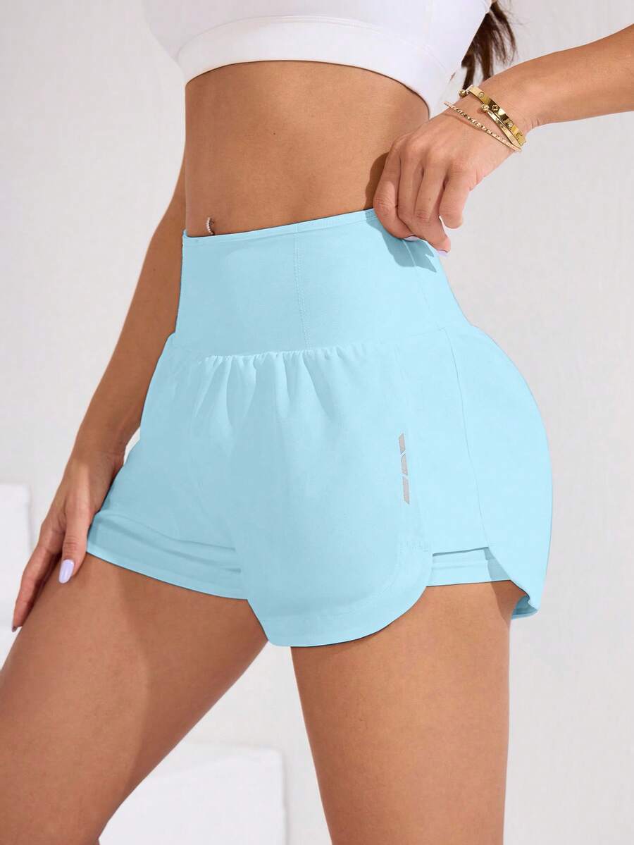 Short Fitness Feminino de Cintura Alta para Treino