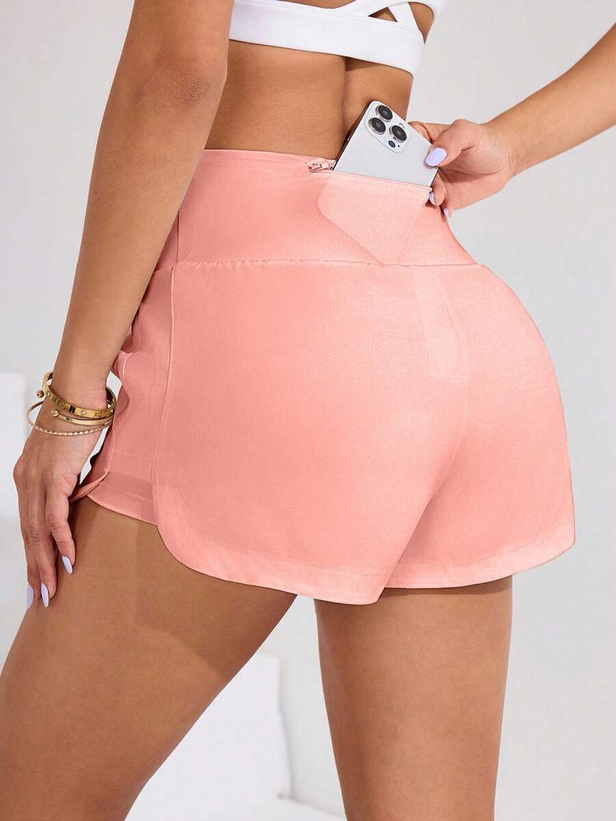 Short Fitness Feminino de Cintura Alta para Treino