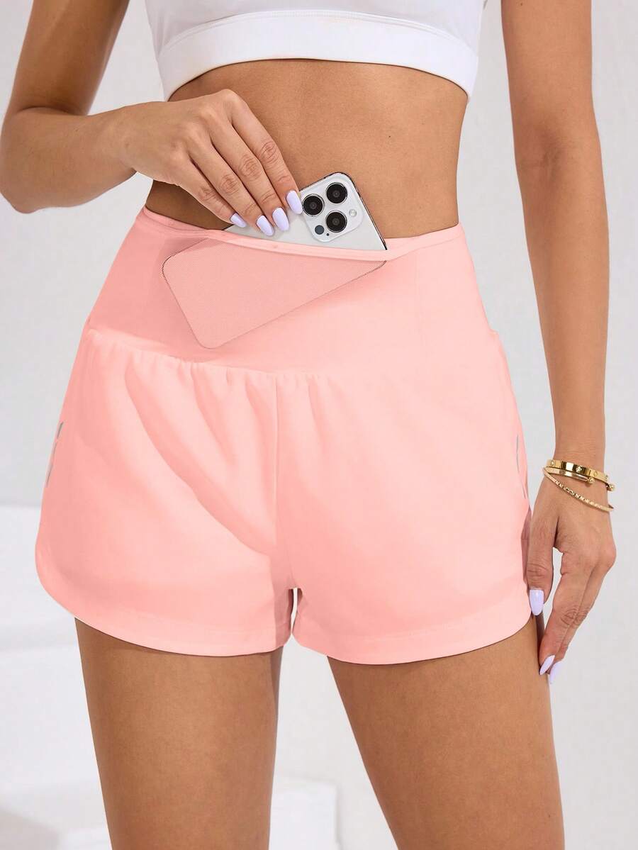 Short Fitness Feminino de Cintura Alta para Treino
