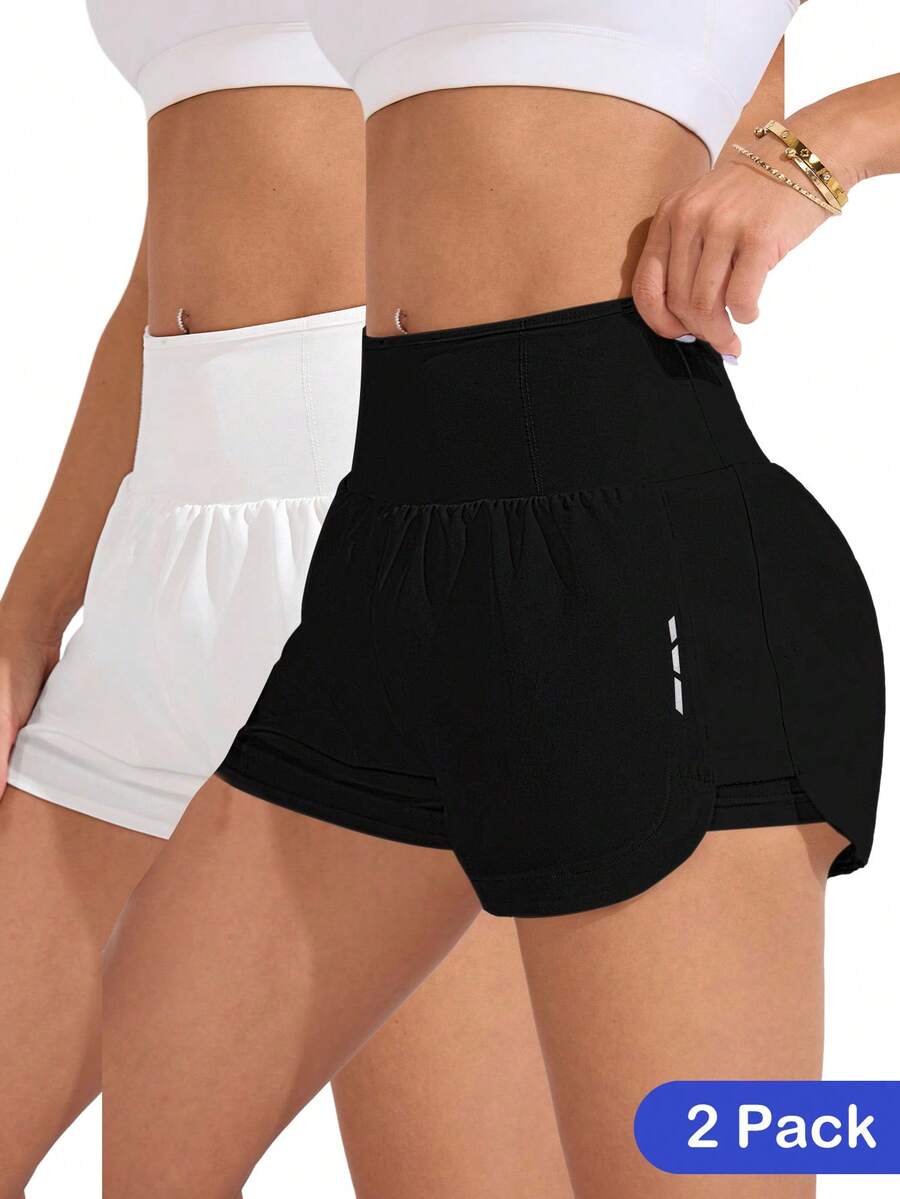 Short Fitness Feminino de Cintura Alta para Treino
