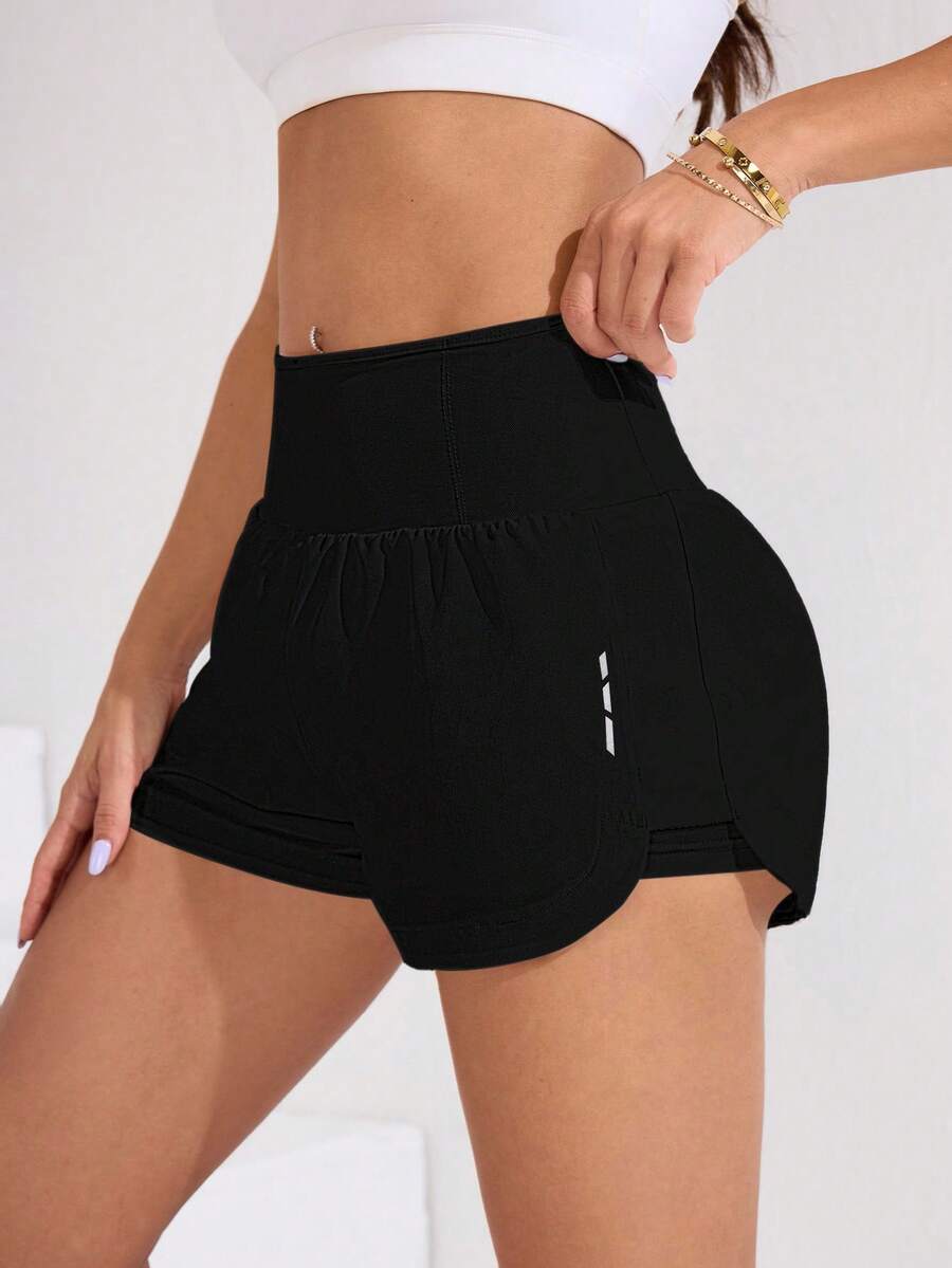 Short Fitness Feminino de Cintura Alta para Treino