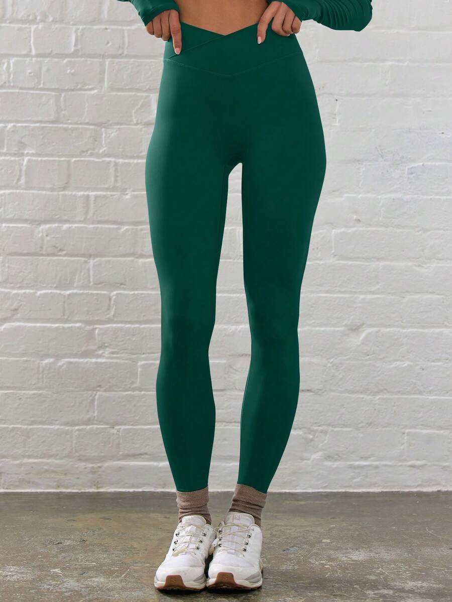 Legging Fitness Feminina com Efeito Degradê e Cintura Alta