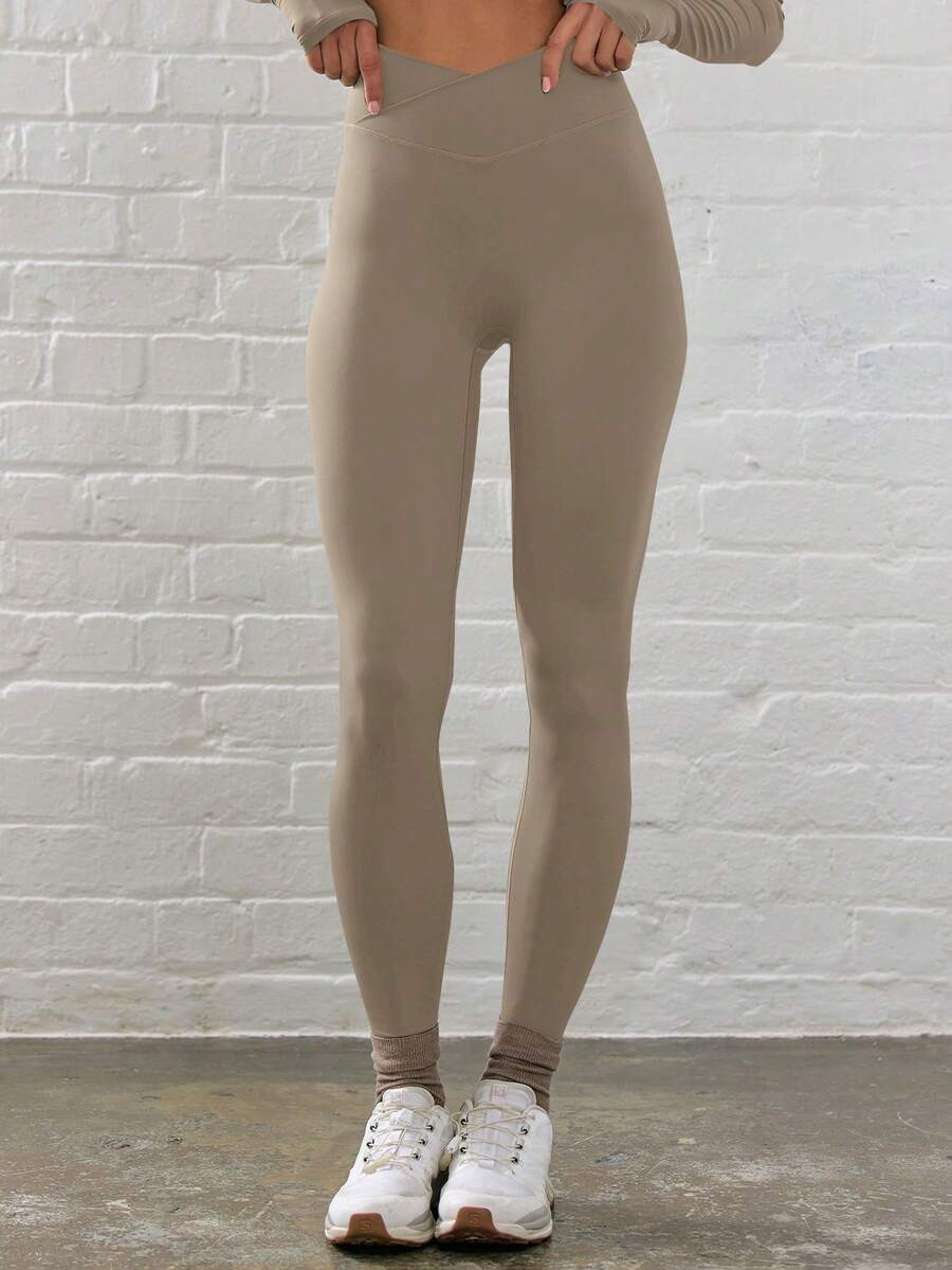 Legging Fitness Feminina com Efeito Degradê e Cintura Alta