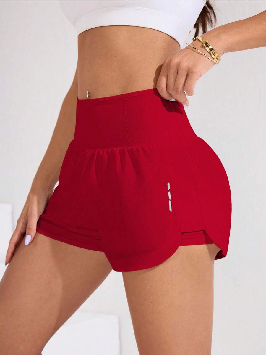 Short Fitness Feminino de Cintura Alta para Treino