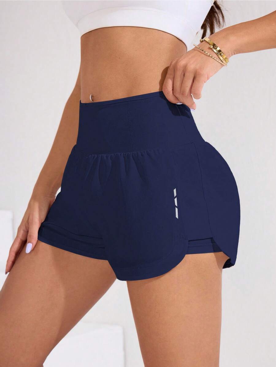 Short Fitness Feminino de Cintura Alta para Treino