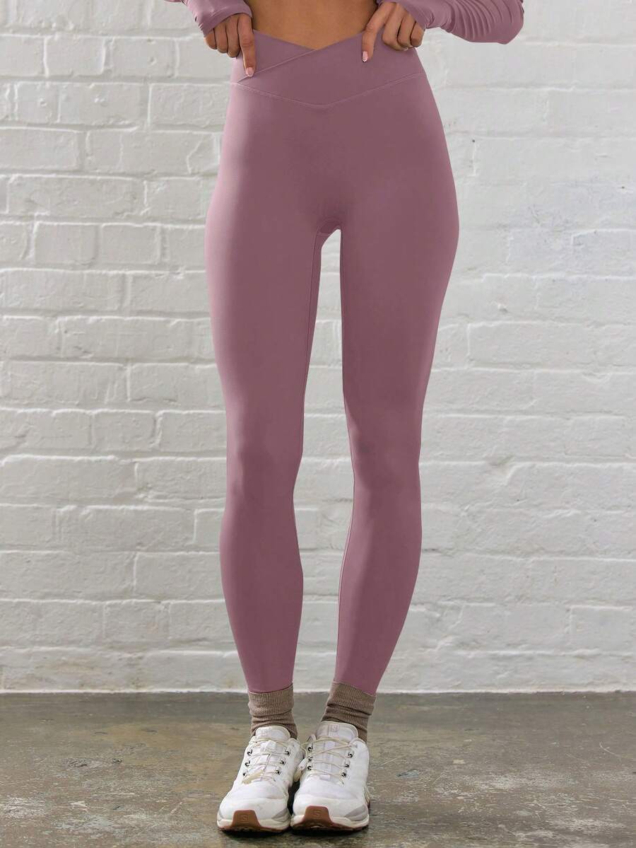 Legging Fitness Feminina com Efeito Degradê e Cintura Alta