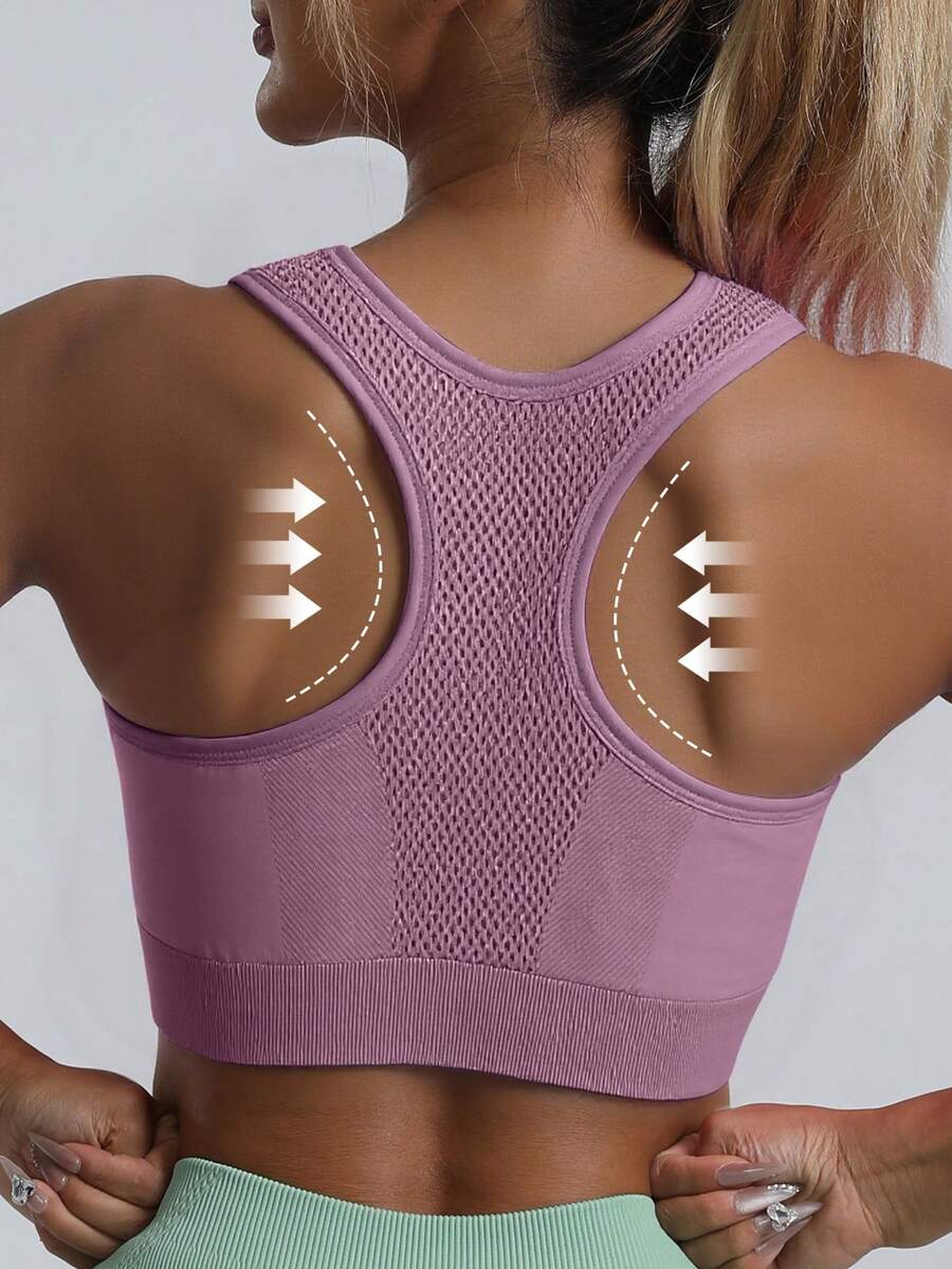 Top Fitness Feminino com Costas Nadador para Yoga e Corrida