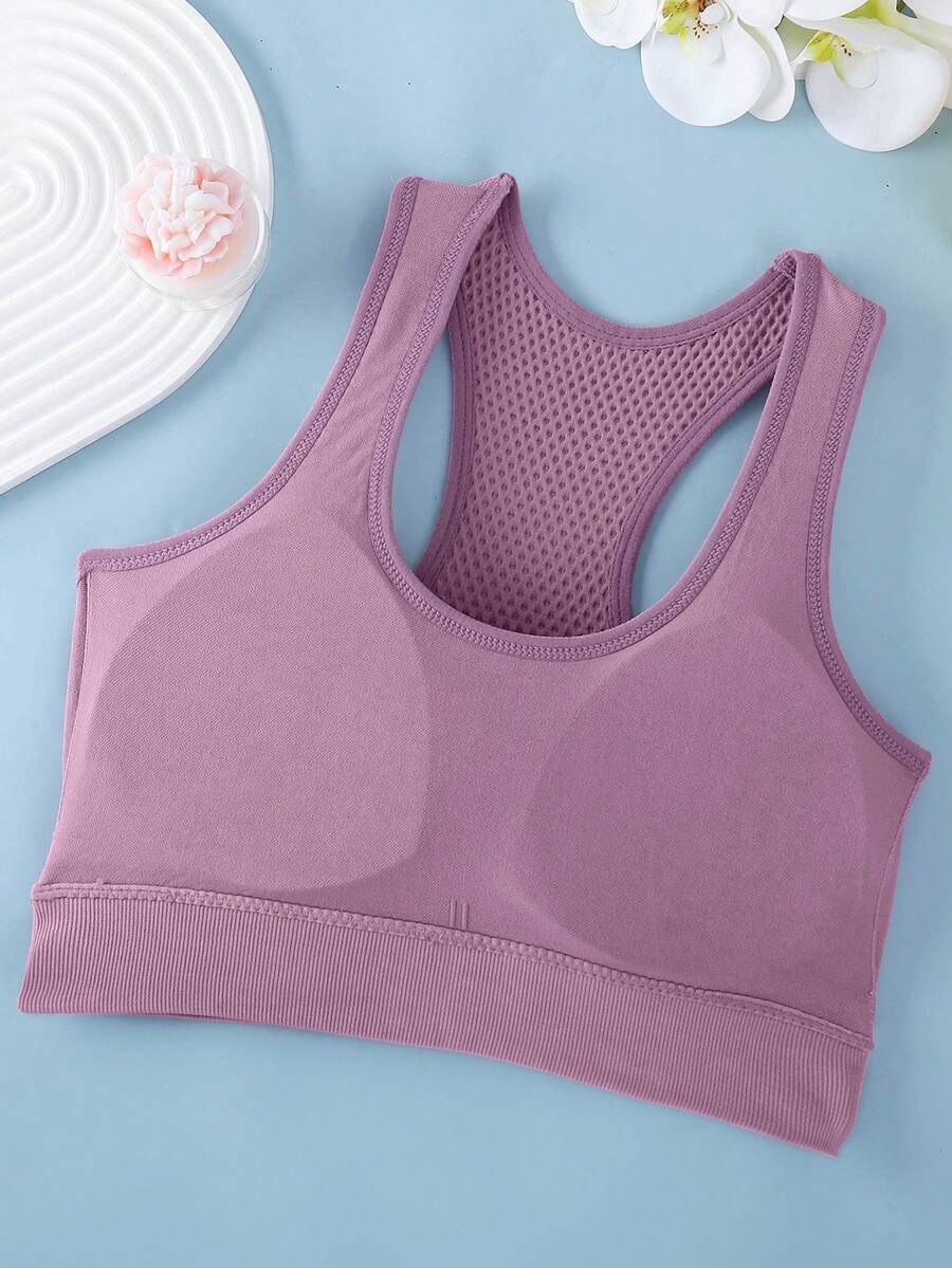 Top Fitness Feminino com Costas Nadador para Yoga e Corrida