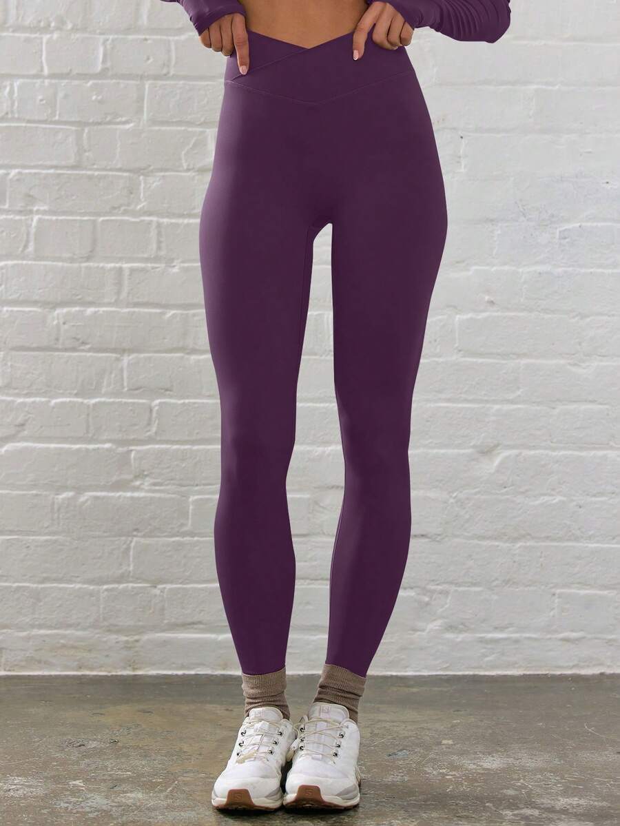 Legging Fitness Feminina com Efeito Degradê e Cintura Alta