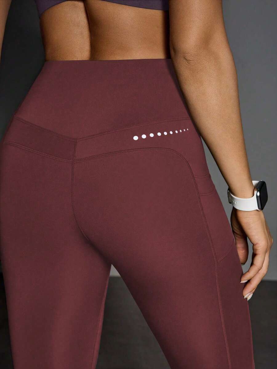 Legging Fitness Feminina com Bolso e Cintura Alta para Yoga