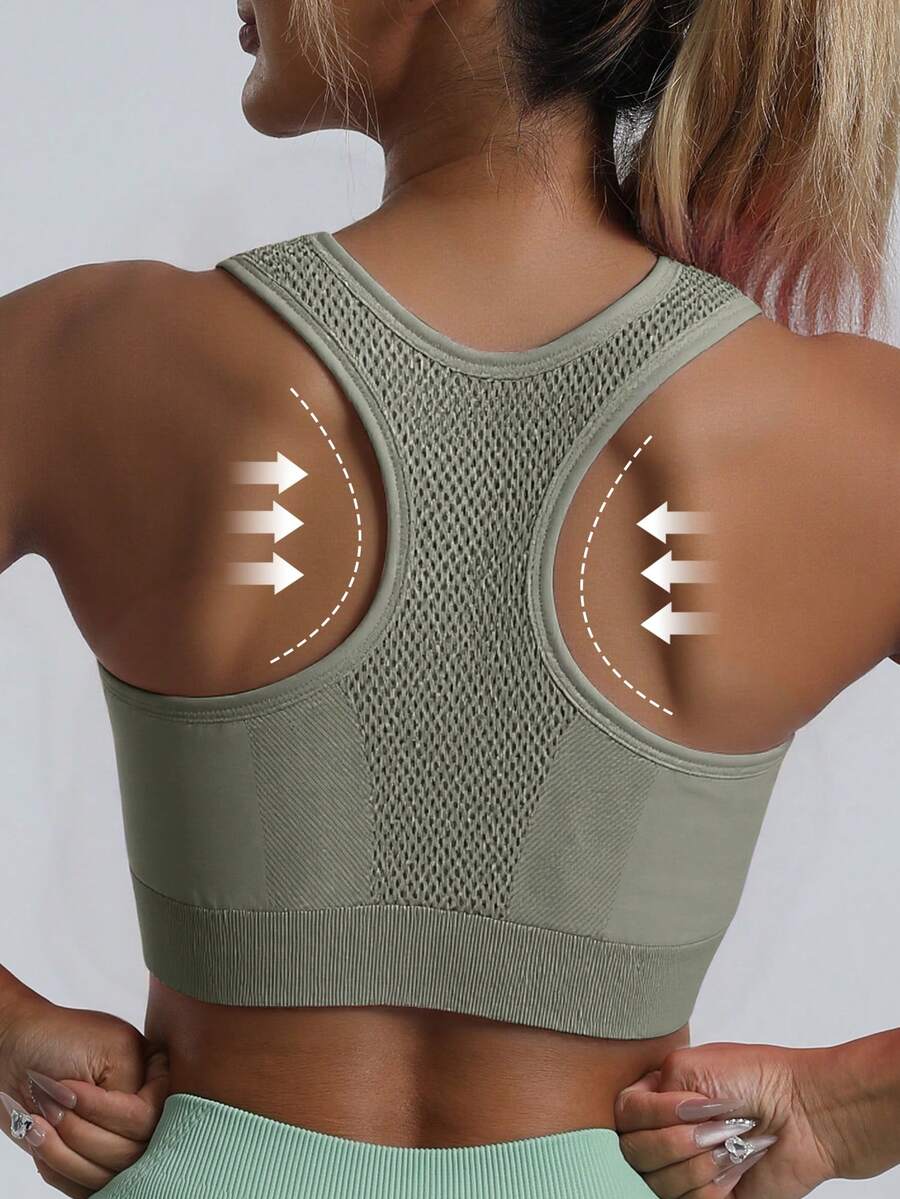 Top Fitness Feminino com Costas Nadador para Yoga e Corrida
