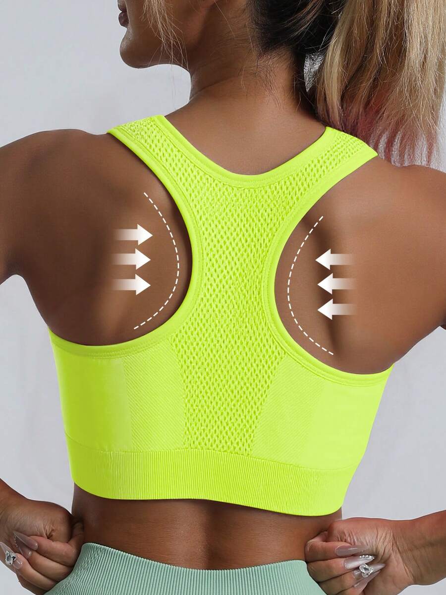 Top Fitness Feminino com Costas Nadador para Yoga e Corrida