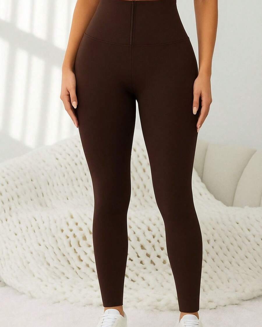 Legging Fitness Feminina em Poliamida com Cintura Alta