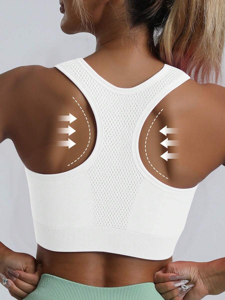 Top Fitness Feminino com Costas Nadador para Yoga e Corrida