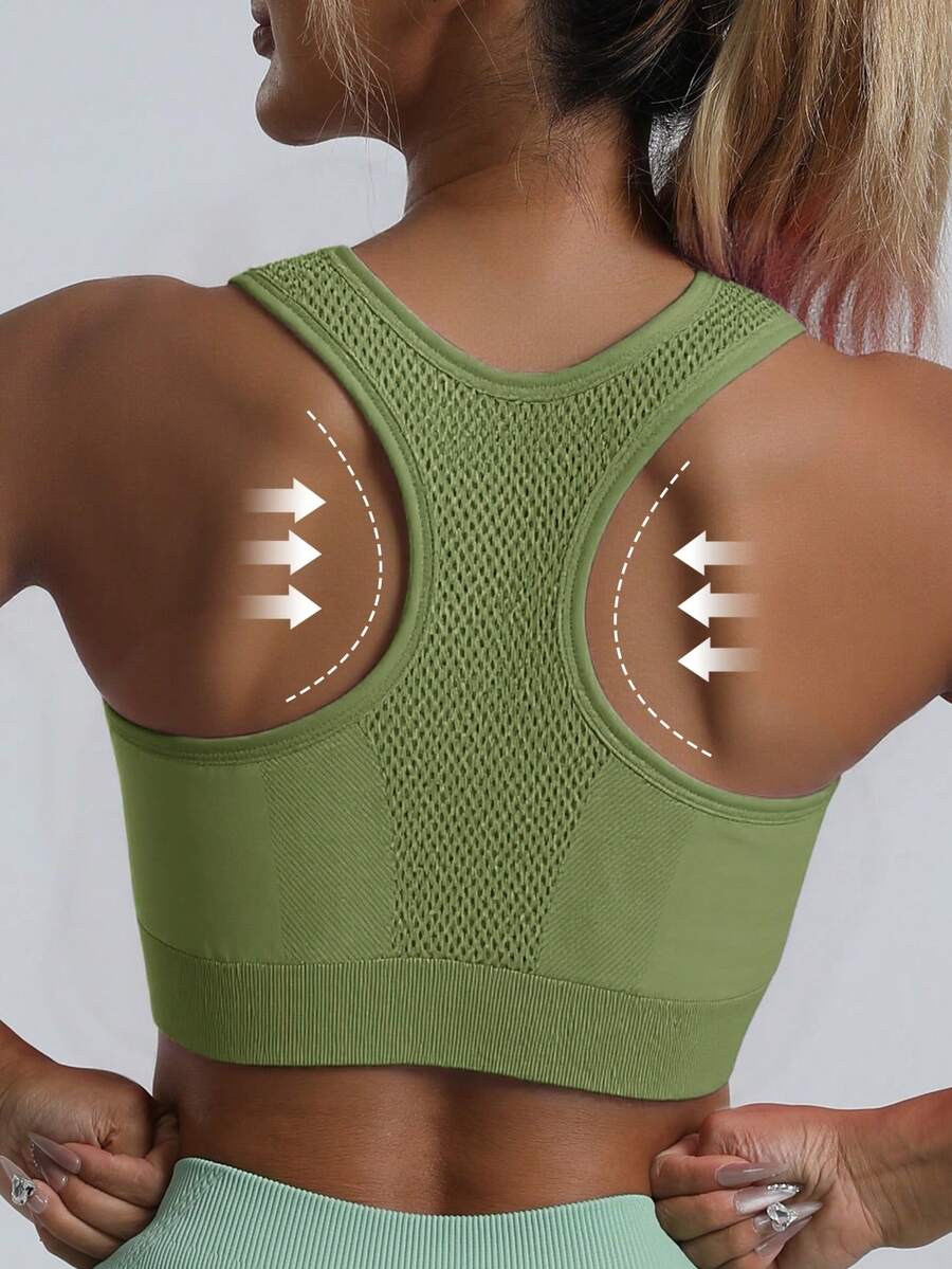 Top Fitness Feminino com Costas Nadador para Yoga e Corrida