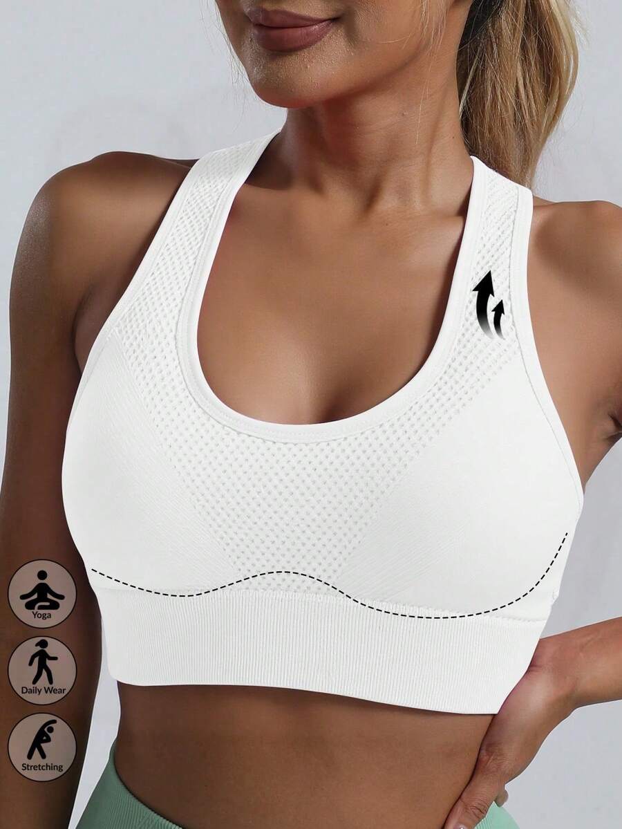 Top Fitness Feminino com Costas Nadador para Yoga e Corrida