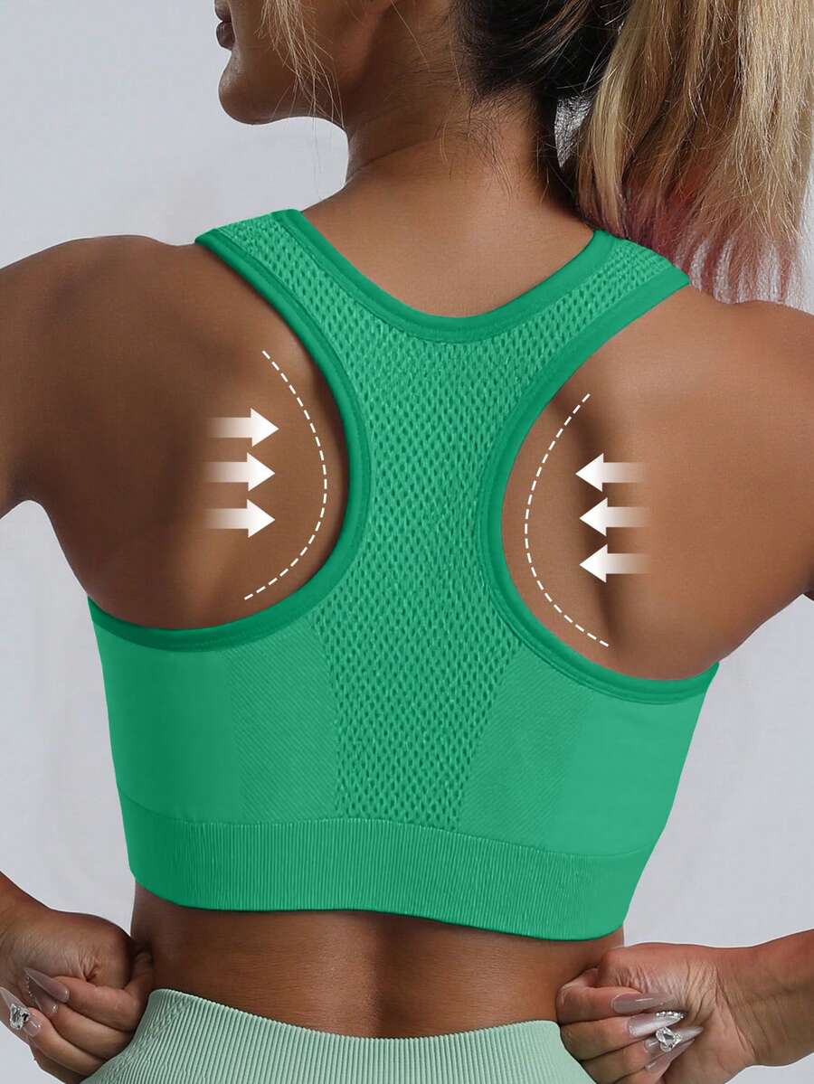 Top Fitness Feminino com Costas Nadador para Yoga e Corrida